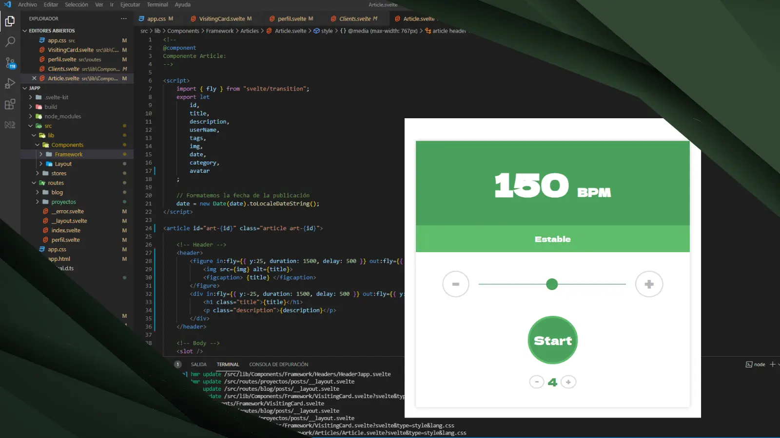 Un metrónomo para músicos