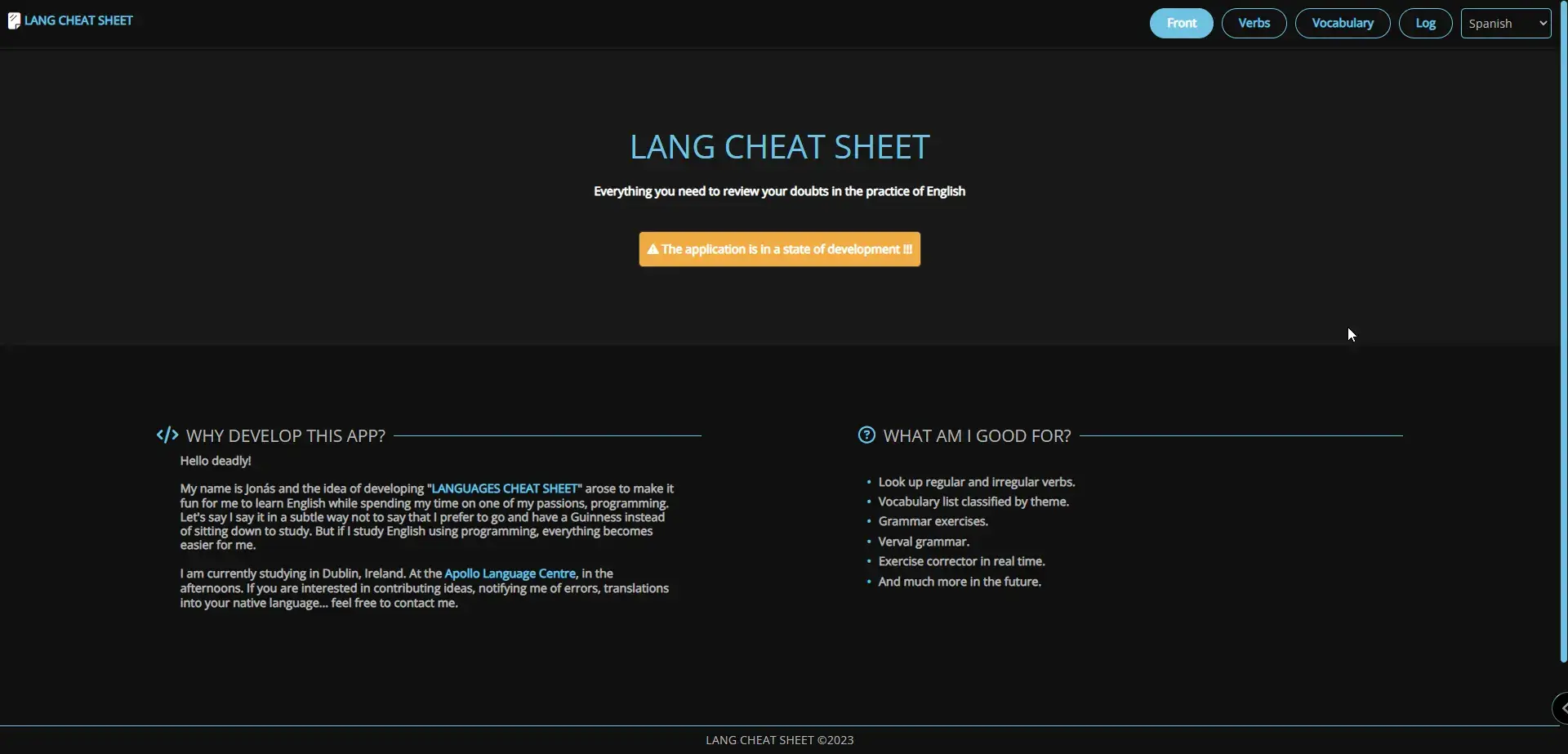 Lang Cheat Sheet